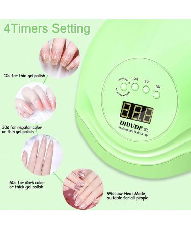 Didude 168W LED UV Nail Lamp - Professional Nail Dryer with Smart Sensor & 4 Timers | Ideal for All Gel Types at Home Salon - Buy Online on GoSupps.com