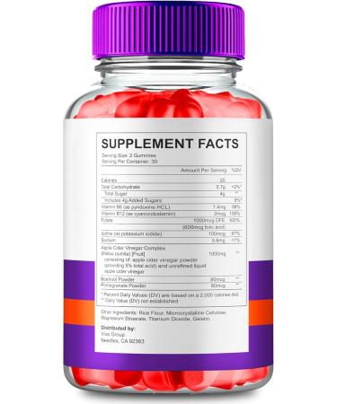 Ultra Quick Keto ACV Gummies 1000MG - Maximum Strength Apple Cider Vinegar & Vitamin B12 - All Natural Pomegranate Flavor | Best Keto Gummies Review (60 Count - Buy Online on GoSupps.com