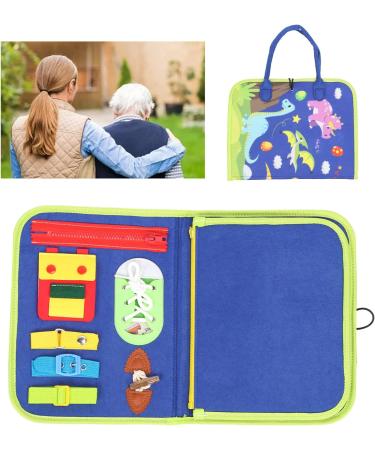 Fidget Blanket for Anxiety Relief | Dementia & Alzheimer's Mental Relaxation Aid - Buy Online on GoSupps.com
