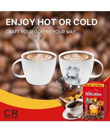 NY COFFEE 3 IN 1 BOX (10 x 10 SACHETS) - Coffee Sachets Bulk | 3 in 1 Coffee Sachets Bulk Coffee | Individual Coffee Sachets Individually Wrapped | Instant Coffee Sachet | Mokate Coffee Sachets 3 in 1 100.00 g (Pack of 1) - Buy Online on GoSupps.com