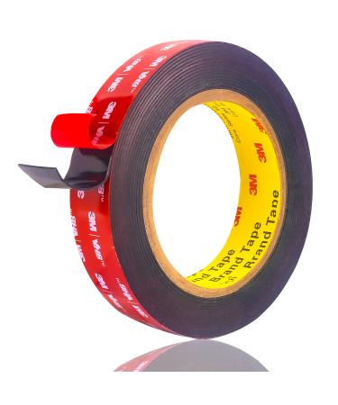 YMKJ Double Sided Tape Mounting Tape Heavy Duty Foam Tape  16.4FT Length  0.98 Inch Width for Car  Home Decor  Office Decor 4.7M/16.4FT