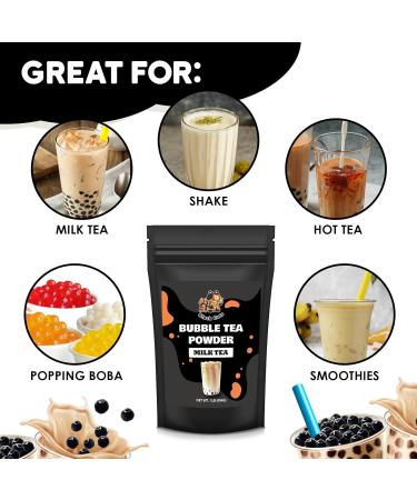 Bubble Tea Powder Kit | Milk Tea Flavor | 1LB (454g) | 18 Servings | Instant Boba Drink Mix for Smoothies and Tapioca Pearl Milk Tea - Buy Online on GoSupps.com