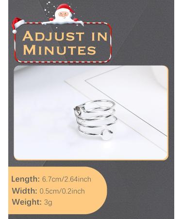 Jeracol Lymphatic Drainage Magnetic Copper Rings - 2 Pcs Love Heart Design, Adjustable Size | Women's Pure Copper Magnetic Rings with Strong Magnets - Gift Box Included - Buy Online on GoSupps.com