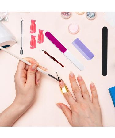 Roucerlin Nail File and Buffer Set Cuticle Kit Manicure Tools with Nail File Nail Buffer Block Cuticle Trimmer Cuticle Pusher Cuticle Cutter Cuticle Peeler & Nail Clips Gel Nail Remover Kit - Buy Online on GoSupps.com