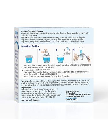 OrVance Retainer Cleaner Tablets (56 Count) & OrVance Pontics (32 Count) - Buy Online on GoSupps.com