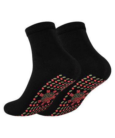 Massage socks Tourmaline self -heating therapy magnetic socks self -heating socks Self -heating therapy magnetic socks Tourmaline Magnetic Unisex winter warm socks for massage skiing black