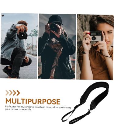 Milisten 2-Pack Camera Strap - Cushioned Fabric Adjustable Black (85x4.5cm) - Perfect for International Shipping - Buy Online on GoSupps.com