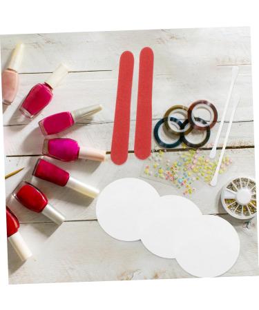 20 Thick Cotton Swabs & Face Pads - Manicure Tools Nail Files & Makeup Cleaning - Premium Cosmetic Essentials for Women - Buy Online on GoSupps.com