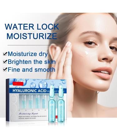 Hyaluronic Acid Concentrated Ampoules For Face Serum Deeply Moisturize Hyaluronic Acid Serum For Face Face Care For A Natural Face Lift Face Serum For Women & Men -7x2ml Ampoules. - Buy Online on GoSupps.com