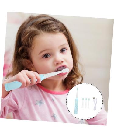 Buy HOMSFOU Electric Toothbrush for Children - Automatic Cleaning Brush in Blue | Safe & Fun Oral Care - Buy Online on GoSupps.com