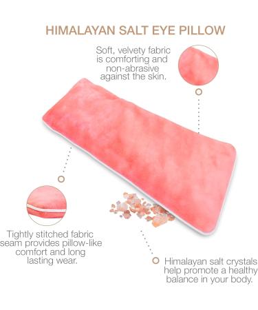 Eurow Luxe Microwavable & Freezable Himalayan Salt Eye Pillow Mask Pink - Buy Online on GoSupps.com