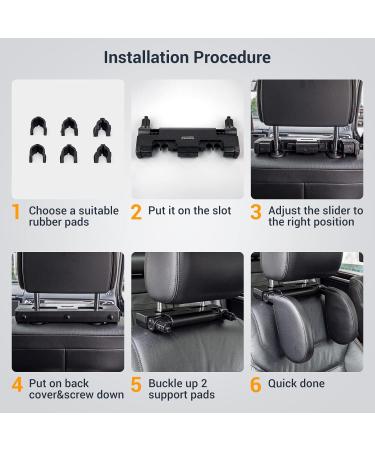 Buy Aidodo Adjustable Neck Pillow Car Headrest for Children - Leather Side Support with Telescopic Rod & Sliding Clips - Comfortable Travel Accessory - Buy Online on GoSupps.com