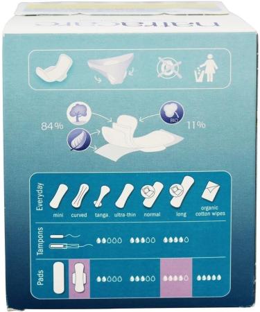 Natracare 3104 Ultra Long Pads 10 Count - Organic Menstrual Pads | Eco-Friendly Feminine Care - Buy Online on GoSupps.com