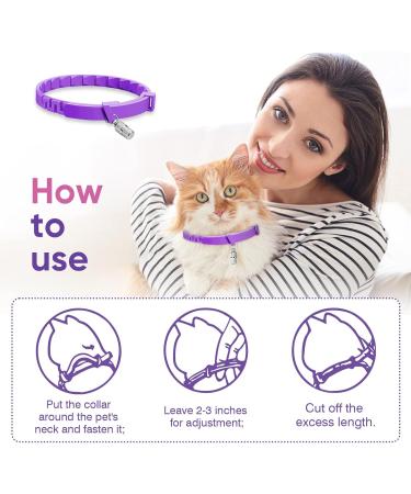 4 Pcs Pheromone Cat Calming Collars - Stress Relief & Comfort Starter Kit for Cats | Adjustable Anti-Stress Solutions - Buy Online on GoSupps.com