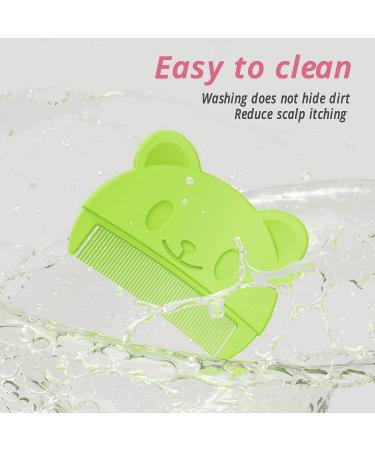 2PCS Baby Hair Brush and Comb Set for Newborns and Toddlers - Soft Sensory Bristles - Green - Buy Online on GoSupps.com