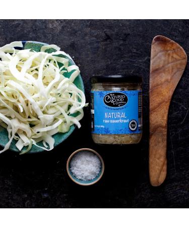The Cultured Food Company Natural Sauerkraut (400g) & Kimchi (300g) pack - Probiotic-Rich Gluten-Free Fermented Foods for Digestive Health & Immunity Support - Unpasteurised Organic Ingredients - Buy Online on GoSupps.com