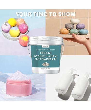 Premium 5.2lb SLSA Powder for Bath Bombs | Sodium Lauryl Sulfoacetate for Amazing Bubbles | Gentle on Skin | Ideal for Bath Bombs & Truffles - Buy Online on GoSupps.com