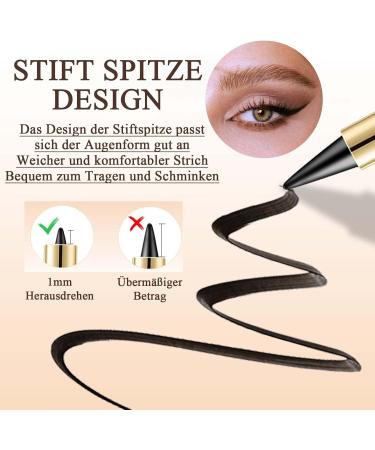  EONFAVE Waterproof Eyeliner Pencil Quick-Drying Gel Gray-Brown Pigmented and Smudge-Resistant Eyeshadow Gray Kohl Pencil for the Perfect Line Long-Lasting Daily Eye Makeup - Buy Online on GoSupps.com