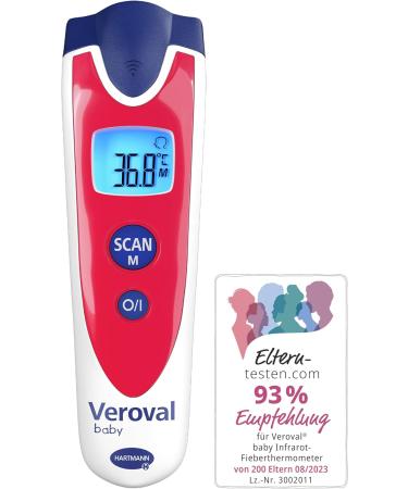 Veroval Baby Infrared Thermometer - Contactless Noiseless & Quick Measurement for Body Object & Ambient Temperature - Buy Online on GoSupps.com