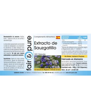 Fair & Pure - Chasthouse - Monks pepper extract + zinc - 120 capsules - Buy Online on GoSupps.com