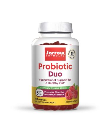 Jarrow Formulas Probiotic Duo Raspberry 3 Billion 90 Gummies