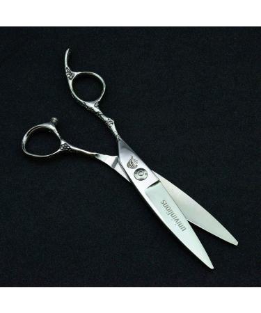 6 inch Left Hand Scissors Slide and Dry Shears Lefty Barber Accessories for Left Handed Hairdresser Professional Lefty Hairdressing Cutting Scissors Straight Clippers - Buy Online on GoSupps.com