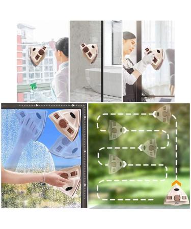 Glass Cleaner Artifact Double-Sided Wiping High-Rise Glass Household Window Cleaning Suitable for 5-25mm Thickness Glass - Buy Online on GoSupps.com