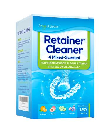 retainer cleaner tablets (4-mixed favor 120 denture cleaning tablets) - Buy Online on GoSupps.com