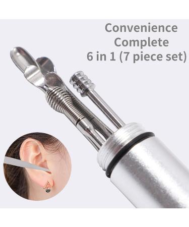 TOOKICHI 6-in-1 Ear Wax Removal Kit - Stainless Steel Ear Pick Tools with Keychain Box - Buy Online on GoSupps.com