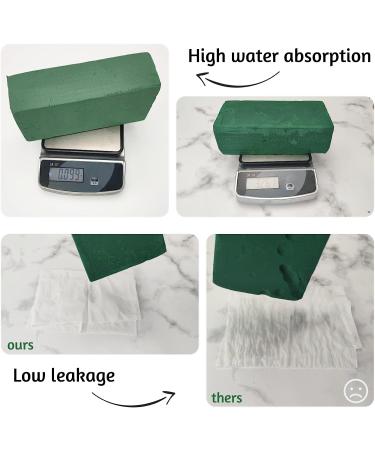 JEAWIWI Large 8 Pcs Floral Foam Blocks for Flower Arrangements - Dry & Wet Foam for Artificial/Fresh Flowers - Styrofoam Craft Block - Green Florist Foam - 8.9 x 4.2 x 3 - Buy Online on GoSupps.com