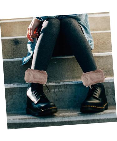 Buy Besportble Fluffy Leg Warmers & Boot Covers - Women s Thermal Winter Socks | Cozy Fur Stockings for International Shipping - Buy Online on GoSupps.com