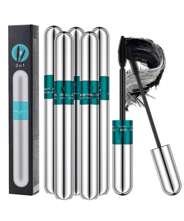 Cradlewaver Mascara Mascara Noir Imperm able 2 En 1 Pour Des Cils Plus Longs Plus pais Et D'apparence Naturelle Imperm able Et Long (5 pi ces)