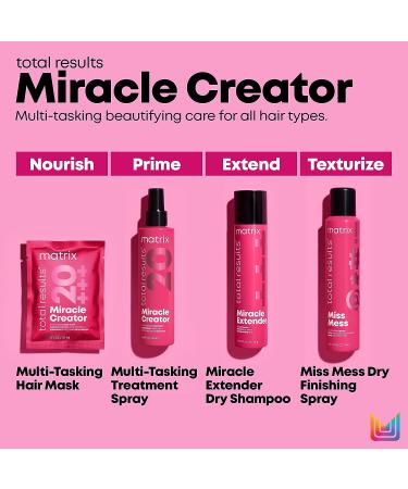 Matrix Miracle Extender Dry Shampoo - Refreshes Hair & Absorbs Oil - All Hair Types - 3.4 Oz - Buy Online on GoSupps.com
