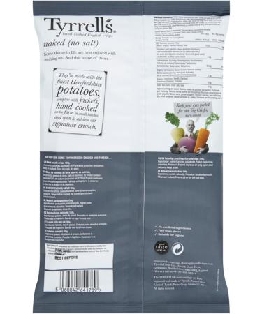 Tyrrell's Smooth Crisps Natural Flavour Low Salt 150g - Pack of 12 - Buy Online on GoSupps.com