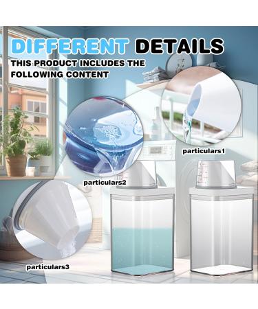 1100 ml Laundry Detergent Dispenser with Measuring Cup: Washing Powder Dispenser Washing Powder Storage Box Storage Bucket Detergent Box for Fabric Softener Laundry Detergent Storage - Buy Online on GoSupps.com