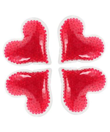 4 pi ces Pack Gel R utilisables Gel pour Blessures Froides Forme de C ur pour Adultes Soulagement Musculaire et Gonflement
