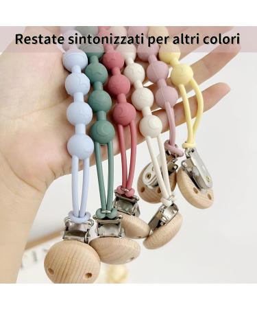 Pack of 2 BPA-Free Silicone Pacifier Chains & Clips | Safe Pacifier Holder Set for Babies - Buy Online on GoSupps.com