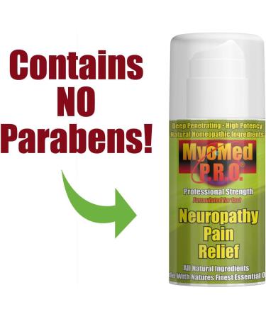Neuropathy Pain Relief Cream - Fast Acting Essential Oil Formula for All Types of Pain - Made in USA - 3.5 oz by Myomed P.R.O - Buy Online on GoSupps.com