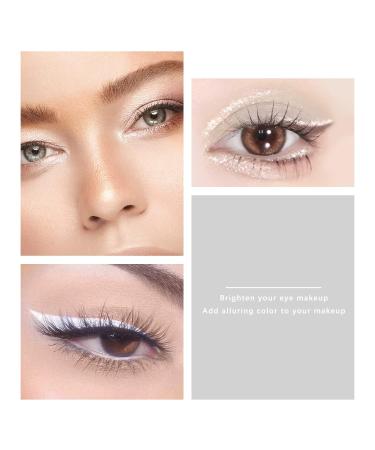 HOSAILY Gel Eyeliner Set Waterproof Creamy White Eyeliner Pencil & Shimmer Eyeshadow Stick for Eye Makeup (2 Colors) 0.50 Ounce - Buy Online on GoSupps.com