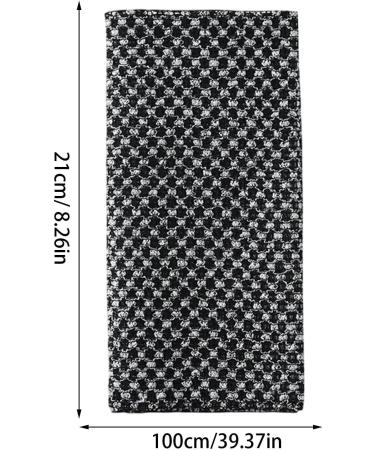 Serviette exfoliante pour le corps gommage corporel | Serviette exfoliante pour le dos du corps serviette exfoliante de douche s re et s re pour chambre coucher voyage voyage d'affaires maison Noir (Black Grid) - Buy Online on GoSupps.com