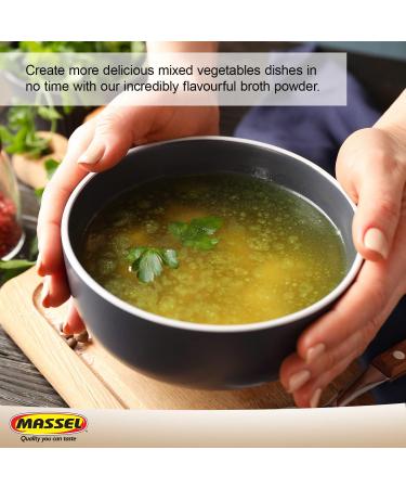 Massel Vegetable Stock Powder 1 x 140g - Salt-Reduced Instant Broth Blend - Plant-Based Non-GMO and Gluten-Free SALT REDUCED Vegetable 140 g (Pack of 1) - Buy Online on GoSupps.com