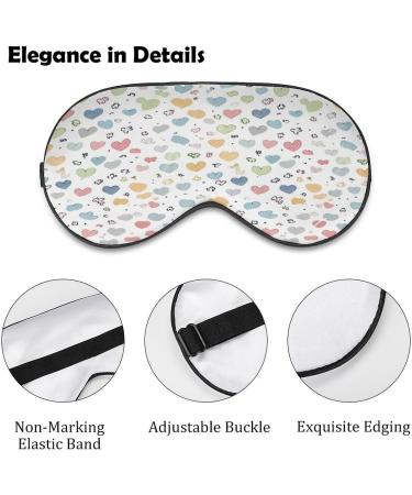 Premium Heart Design Light Blocking Sleep Mask - Adjustable Eye Cover for Ultimate Comfort - Buy Online on GoSupps.com