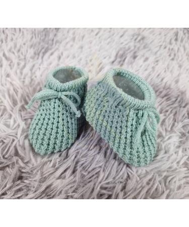 Royal Icon Baby Booties 0-3 Months - Warm & Safe Baby Slippers for Boys & Girls - Newborn Sage Green Booties Ri401 - Buy Online on GoSupps.com