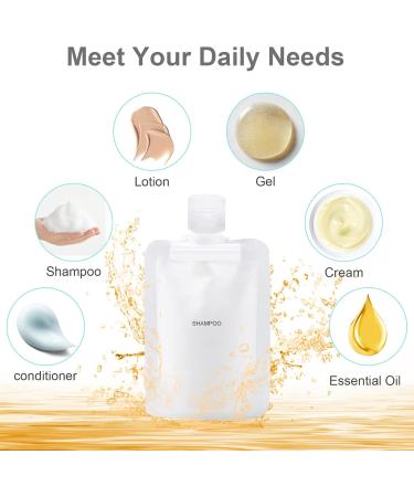 15 PCS TSA Approved Refillable Travel Size Squeeze Pouch Set - Portable Makeup & Toiletry Containers (30ml/50ml/100ml) - Buy Online on GoSupps.com
