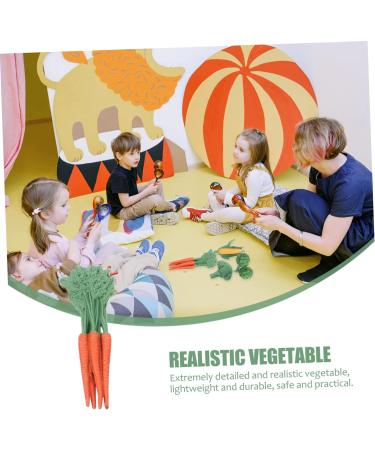 ABOOFAN 20 Pcs Simulated Fruits and Vegetables Artificial Vegetable Models Fake Vegetable Decorations Ornament Plant Decor Plastic Fruit Simulation Fake Vegetable Models Carrot Assorted Color2x5pcs 8.5X2.7X1CMx5pcs - Buy Online on GoSupps.com
