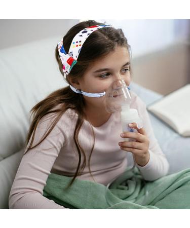 No-Slip Nebulizer Head Strap | Adjustable Mask Holder for Kids | Cool Mist Inhaler Accessories (Geometric Pattern - Buy Online on GoSupps.com