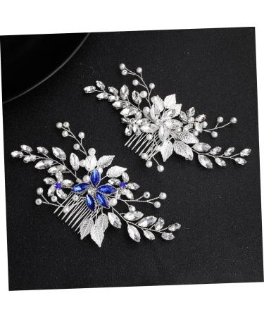 Ipetboom Hair Pin Hair Barrettes Tiara Goody Hair Clips for Women Rhinestone Hair Accessories Bride Headpieces for Wedding Elegant Photo Props Flower Design Hair Comb Headgear - Buy Online on GoSupps.com