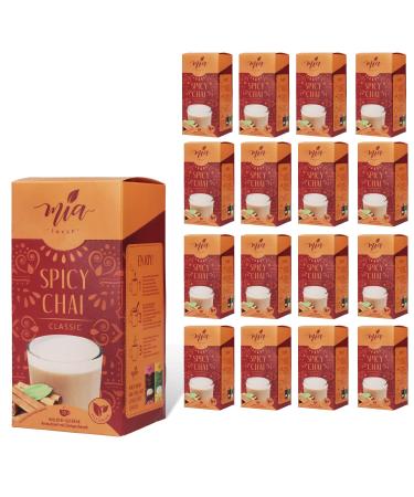 Mia spicy chai classic instant milk tea beverage powder 16 pack X (10 sticks x 25g) simple preparation soluble 160 cups storage pack chai classic 250.00 g (16 pack)