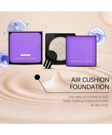 Cr me CC Champignon Coussin d'Air Peau impeccable et clatante instantan ment Anti-cernes hydratant waterproof et anti-s bum Toucher l ger Maquillage parfait 2*Natural - Buy Online on GoSupps.com