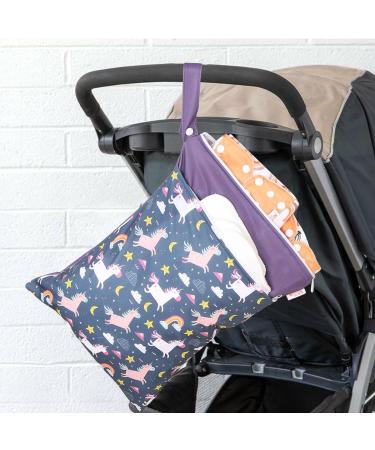 Daysskk Waterproof Wet Bag for Kids | Ideal Diaper Bag Swim & Travel - 30x40cm | Stylish Kindergarten & Daycare Zipper Design - Buy Online on GoSupps.com